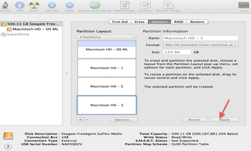 create a partition for mac on windows